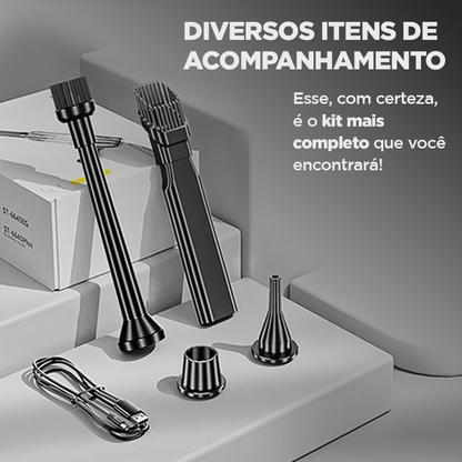 Aspirador de Pó Portátil CleanMax + 5 BRINDES EXCLUSIVOS + FRETE GRÁTIS ATÉ 23:59